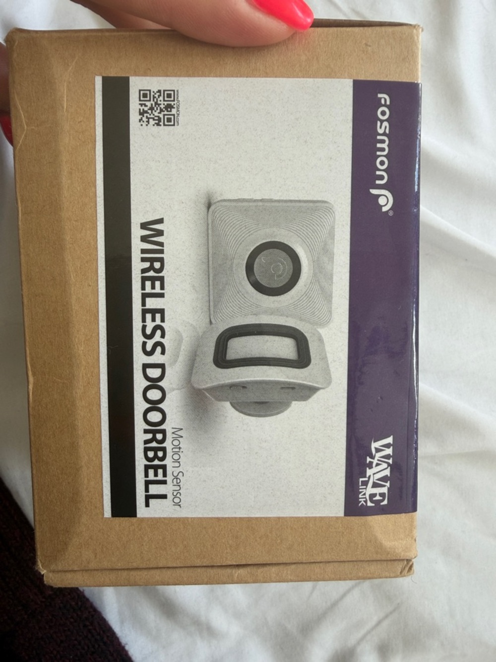 Wireless Doorbell in White - Motion Sensor